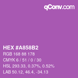 颜色代码: HEX #A858B2 | qconv.com