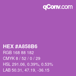 Color code: HEX #A858B6 | qconv.com
