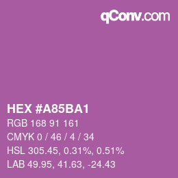 Color code: HEX #A85BA1 | qconv.com