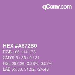 Color code: HEX #A872B0 | qconv.com