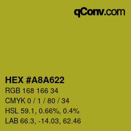 Color code: HEX #A8A622 | qconv.com