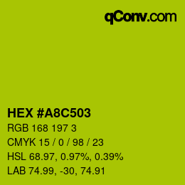 Color code: HEX #A8C503 | qconv.com