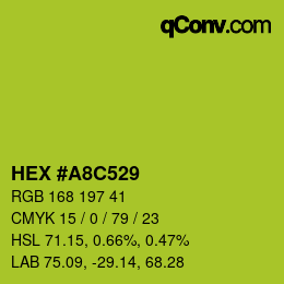 Color code: HEX #A8C529 | qconv.com