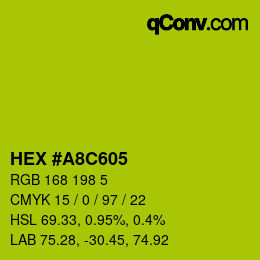 Color code: HEX #A8C605 | qconv.com