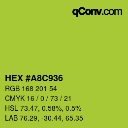Color code: HEX #A8C936 | qconv.com