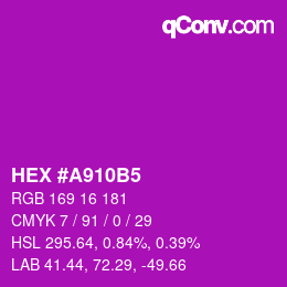 Color code: HEX #A910B5 | qconv.com