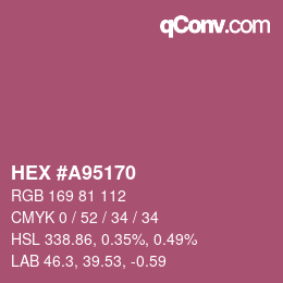 Color code: HEX #A95170 | qconv.com