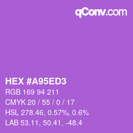 Color code: HEX #A95ED3 | qconv.com