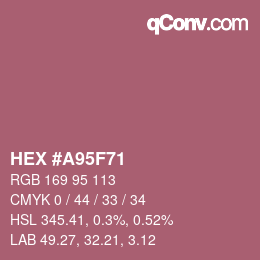Color code: HEX #A95F71 | qconv.com
