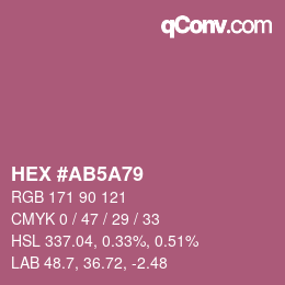 Color code: HEX #AB5A79 | qconv.com