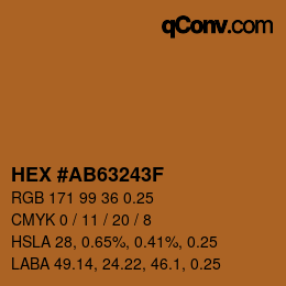 Código de color: HEX #AB63243F | qconv.com