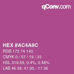 Color code: HEX #AC4A8C | qconv.com