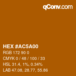 Color code: HEX #AC5A00 | qconv.com