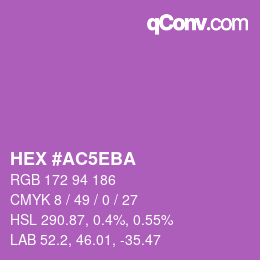 Color code: HEX #AC5EBA | qconv.com