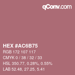 Color code: HEX #AC6B75 | qconv.com