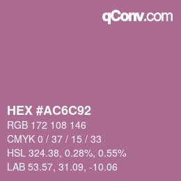 Color code: HEX #AC6C92 | qconv.com