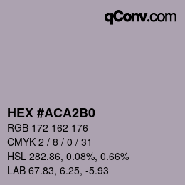 Color code: HEX #ACA2B0 | qconv.com