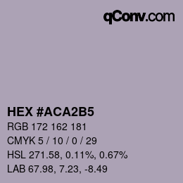 Color code: HEX #ACA2B5 | qconv.com