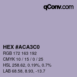 カラーコード: HEX #ACA3C0 | qconv.com