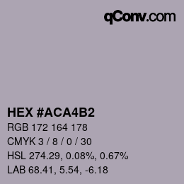 Color code: HEX #ACA4B2 | qconv.com