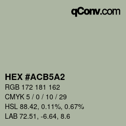 Color code: HEX #ACB5A2 | qconv.com