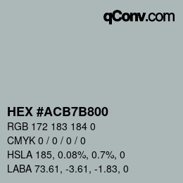 Color code: HEX #ACB7B800 | qconv.com
