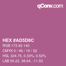 Color code: HEX #AD5D8C | qconv.com