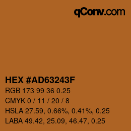 カラーコード: HEX #AD63243F | qconv.com