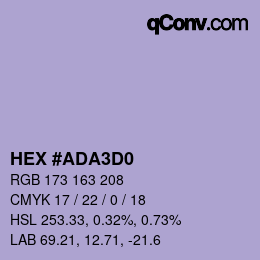 カラーコード: HEX #ADA3D0 | qconv.com