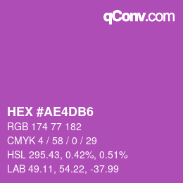 Color code: HEX #AE4DB6 | qconv.com