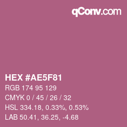Color code: HEX #AE5F81 | qconv.com
