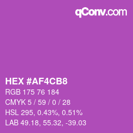 Color code: HEX #AF4CB8 | qconv.com