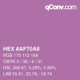 Color code: HEX #AF70A8 | qconv.com