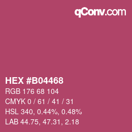 Color code: HEX #B04468 | qconv.com