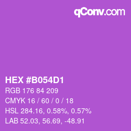 Color code: HEX #B054D1 | qconv.com