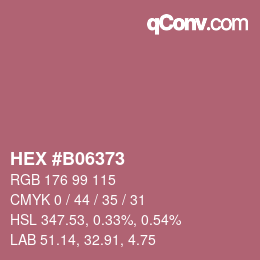 Color code: HEX #B06373 | qconv.com