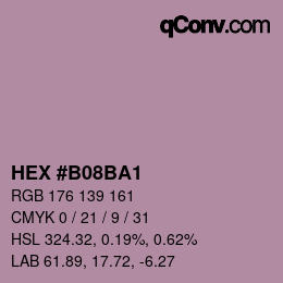 Color code: HEX #B08BA1 | qconv.com