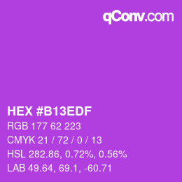 Código de color: HEX #B13EDF | qconv.com