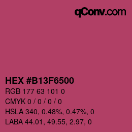Color code: HEX #B13F6500 | qconv.com