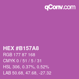 Color code: HEX #B157A8 | qconv.com