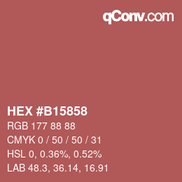 Color code: HEX #B15858 | qconv.com