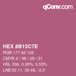 Color code: HEX #B15C7E | qconv.com