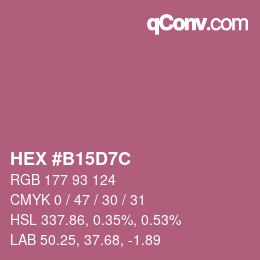 Color code: HEX #B15D7C | qconv.com