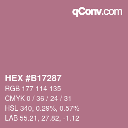 Color code: HEX #B17287 | qconv.com