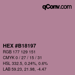 Color code: HEX #B18197 | qconv.com
