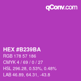 Color code: HEX #B239BA | qconv.com
