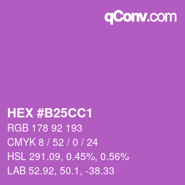 Color code: HEX #B25CC1 | qconv.com