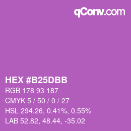 Color code: HEX #B25DBB | qconv.com