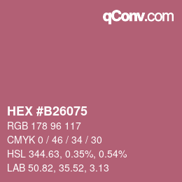 Color code: HEX #B26075 | qconv.com