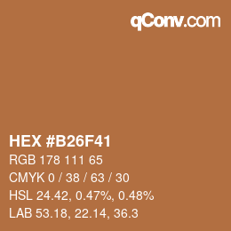 Color code: HEX #B26F41 | qconv.com